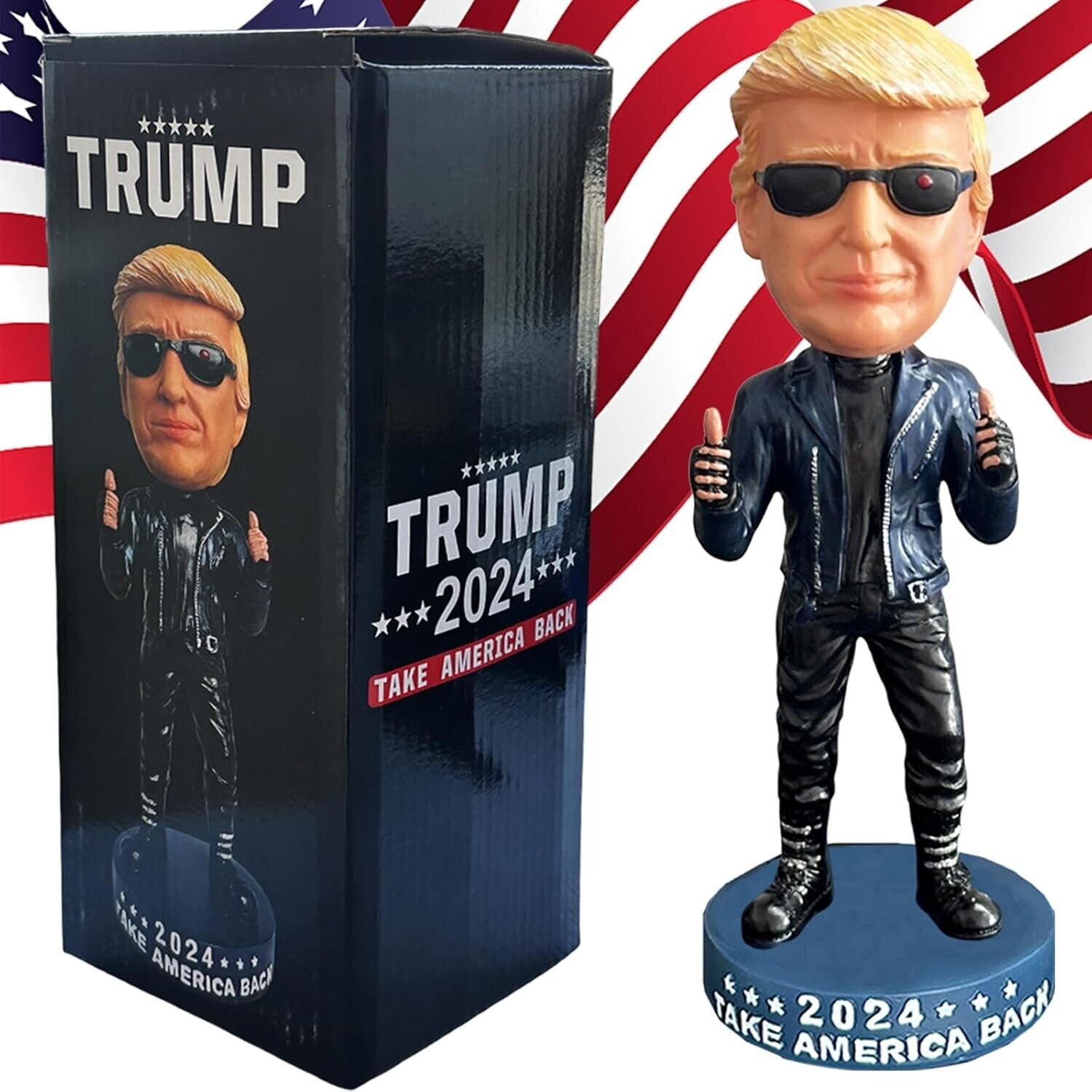 Trump 2024 Collectible Bobblehead - MAGA Figurine - Funny Trump Merchandise