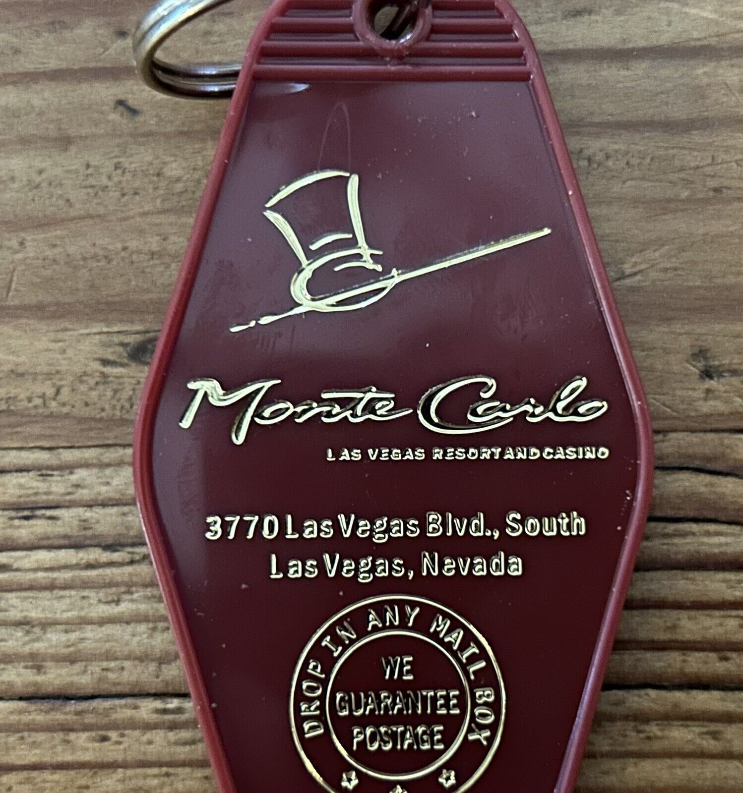 Monte Carlo vintage inspired keytag