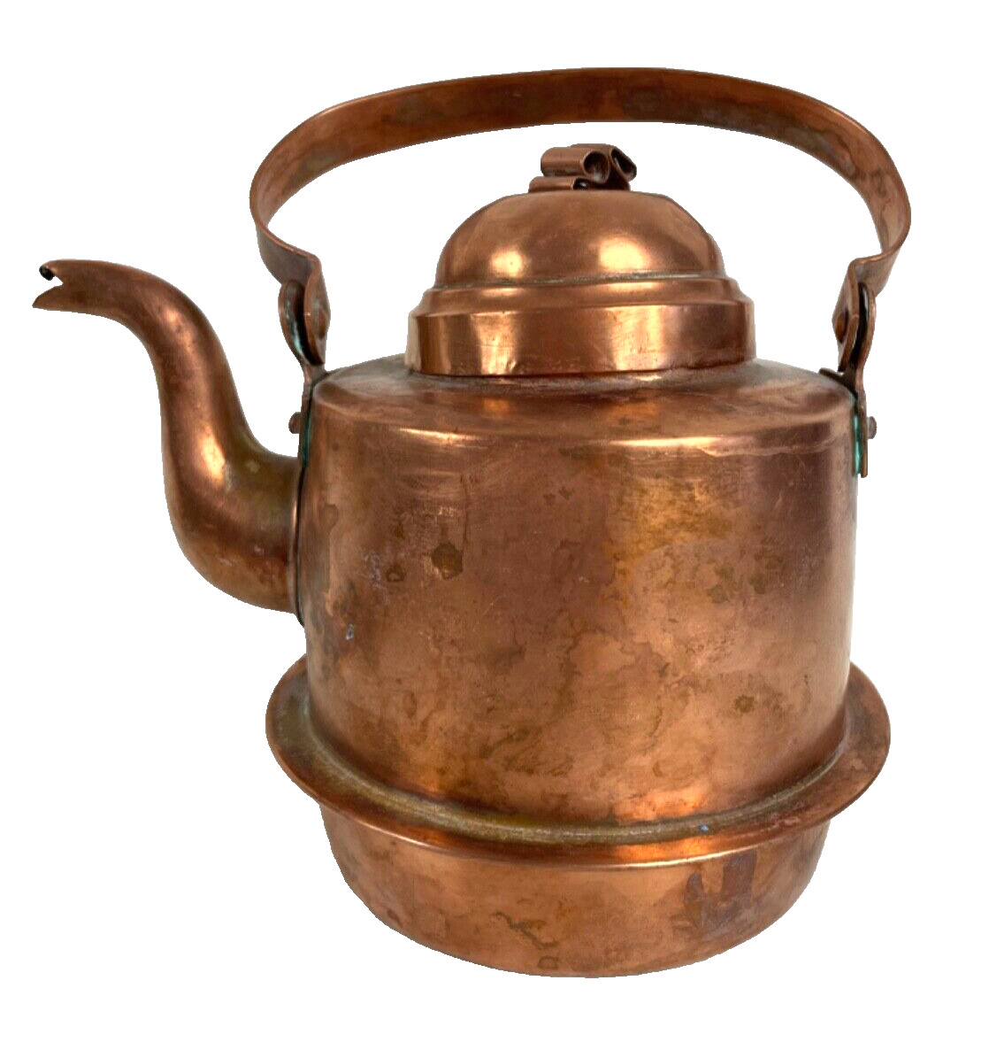 Vintage GOTTFRID CARLSON ESKILSTUNA 1 Liter Copper Tea Kettle