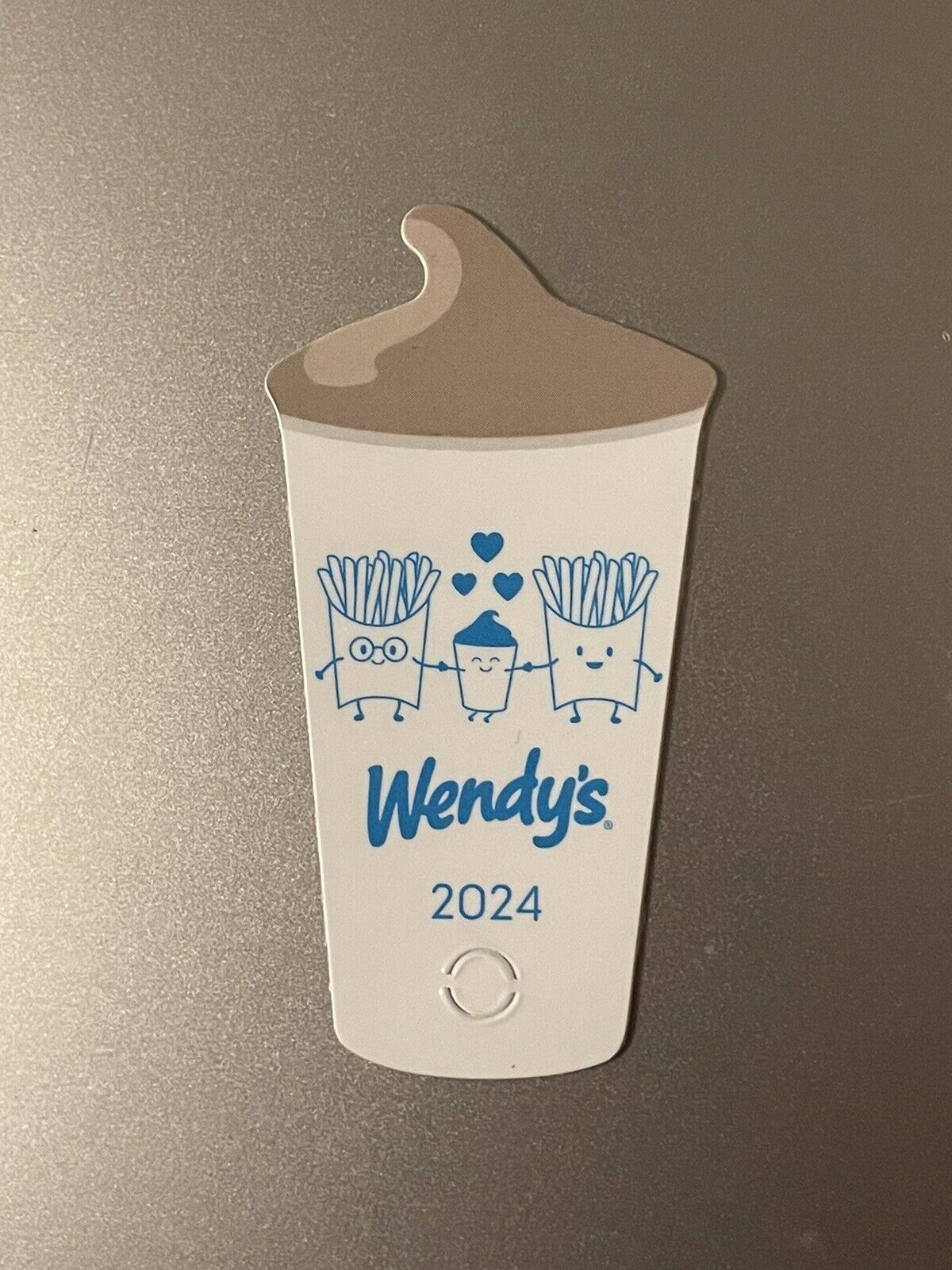 1 WENDYS FROSTY KEY TAG ☆ NEW ☆ FREE FROSTY JR WITH PURCHASE ALL YEAR FOR 2024