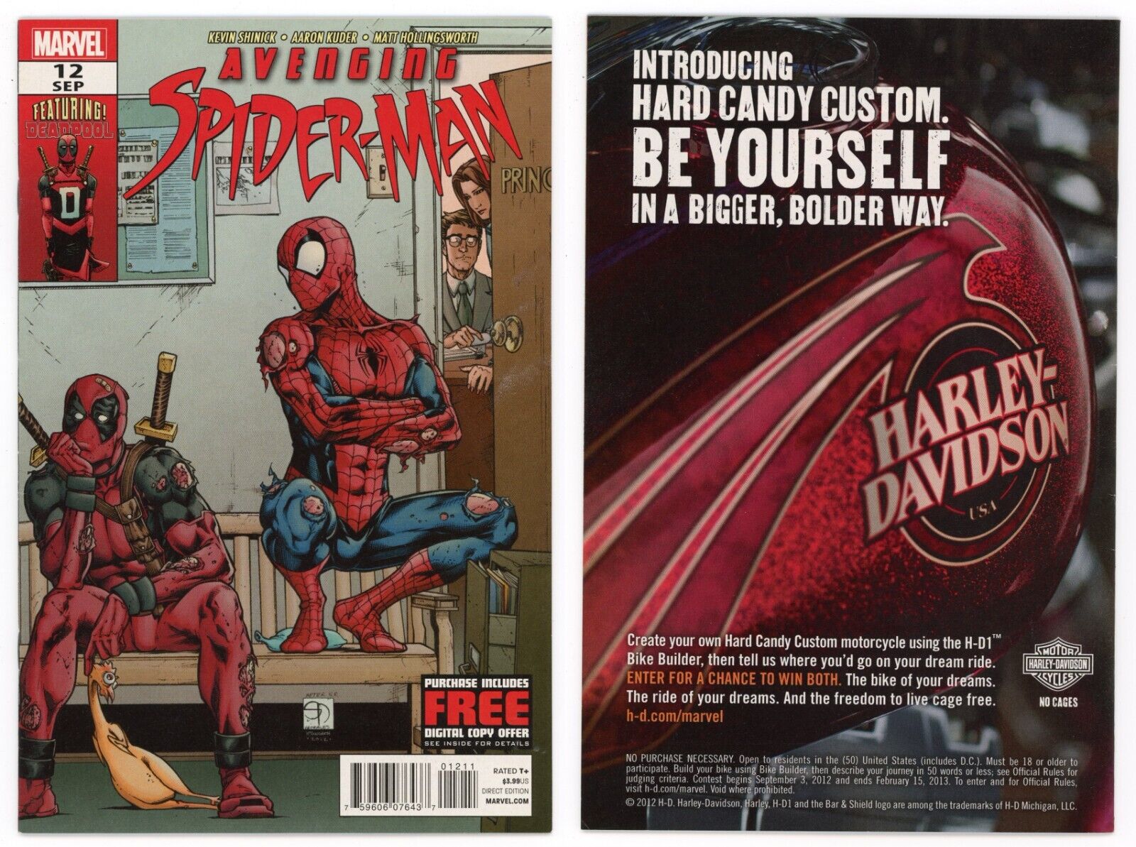 Avenging Spider-Man #12 (VF/NM 9.0) Deadpool Hypno Hustle Ham 2012 Marvel Comics