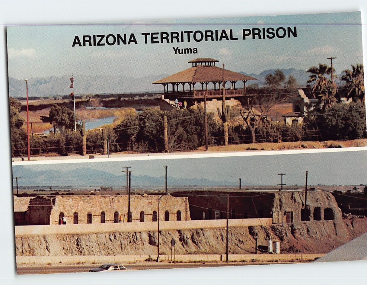 Postcard Arizona Territorial Prison Yuma Arizona USA