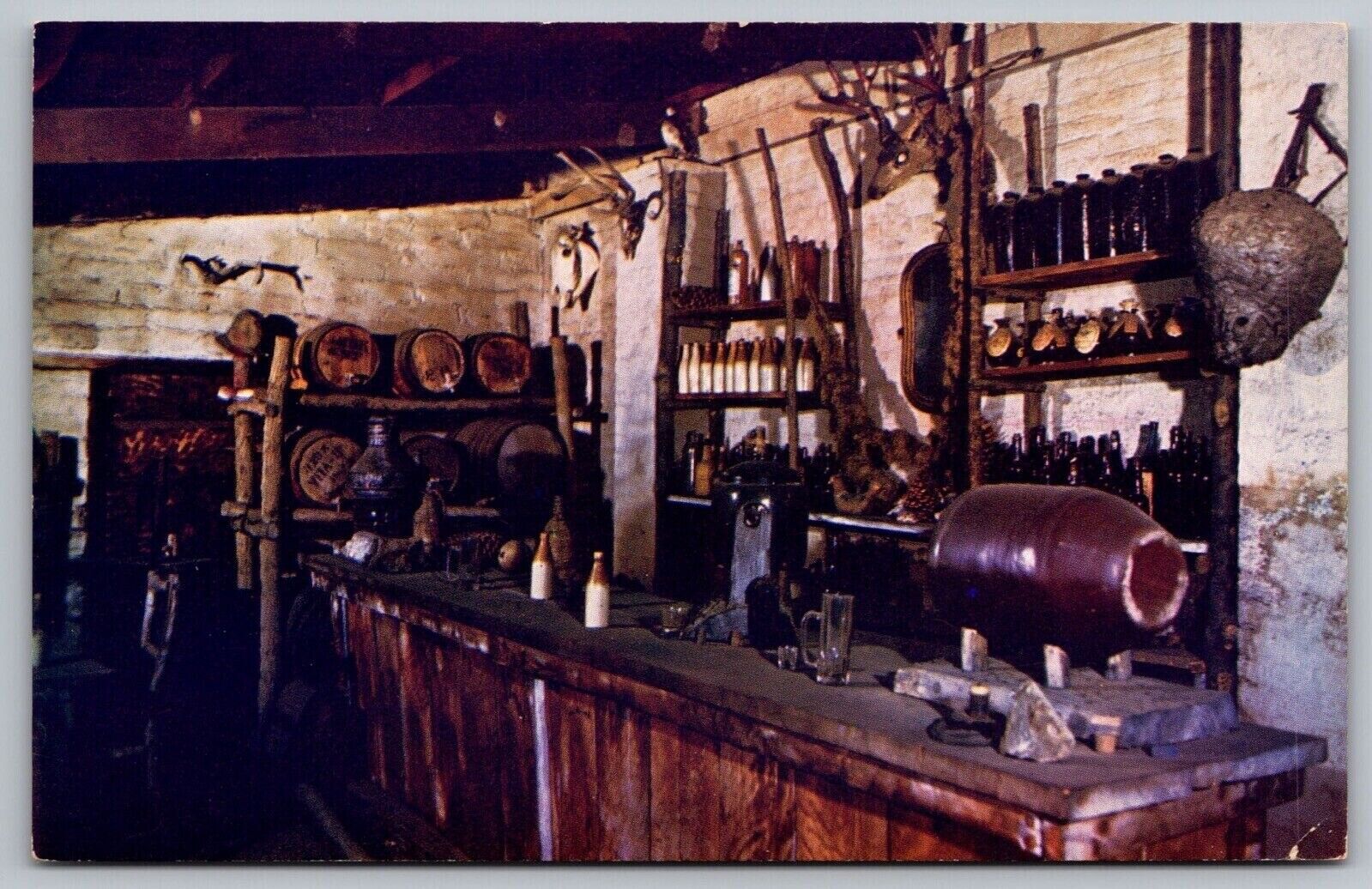 California Sacramento Peter Slaters Saloon Sutters Fort Historic Museum Postcard