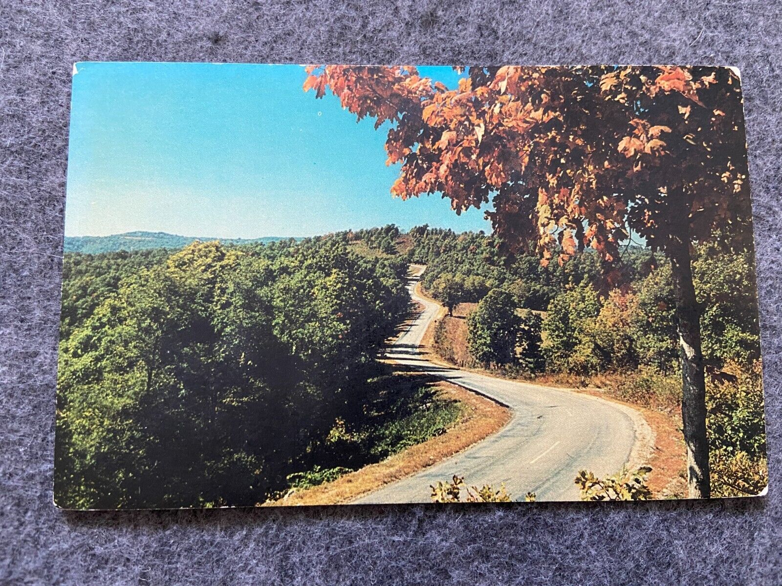 A Mountain Road Vintage Postcard