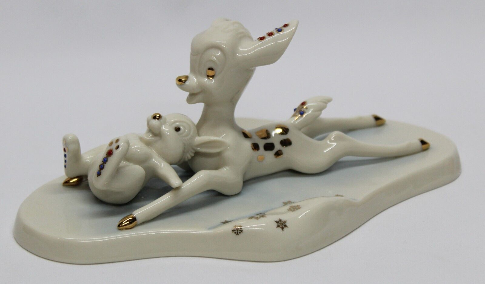 Lenox Disney Showcase Collection Bambi And Thumper On Ice Porcelain Figurine