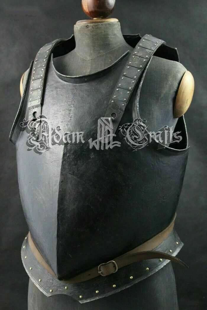 Hammered Steel Knight French Cuirass Armor Warrior Breastplate Cosplay Costume