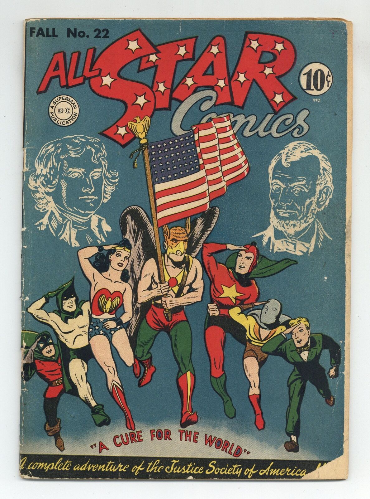All Star Comics #22 GD/VG 3.0 TRIMMED 1944