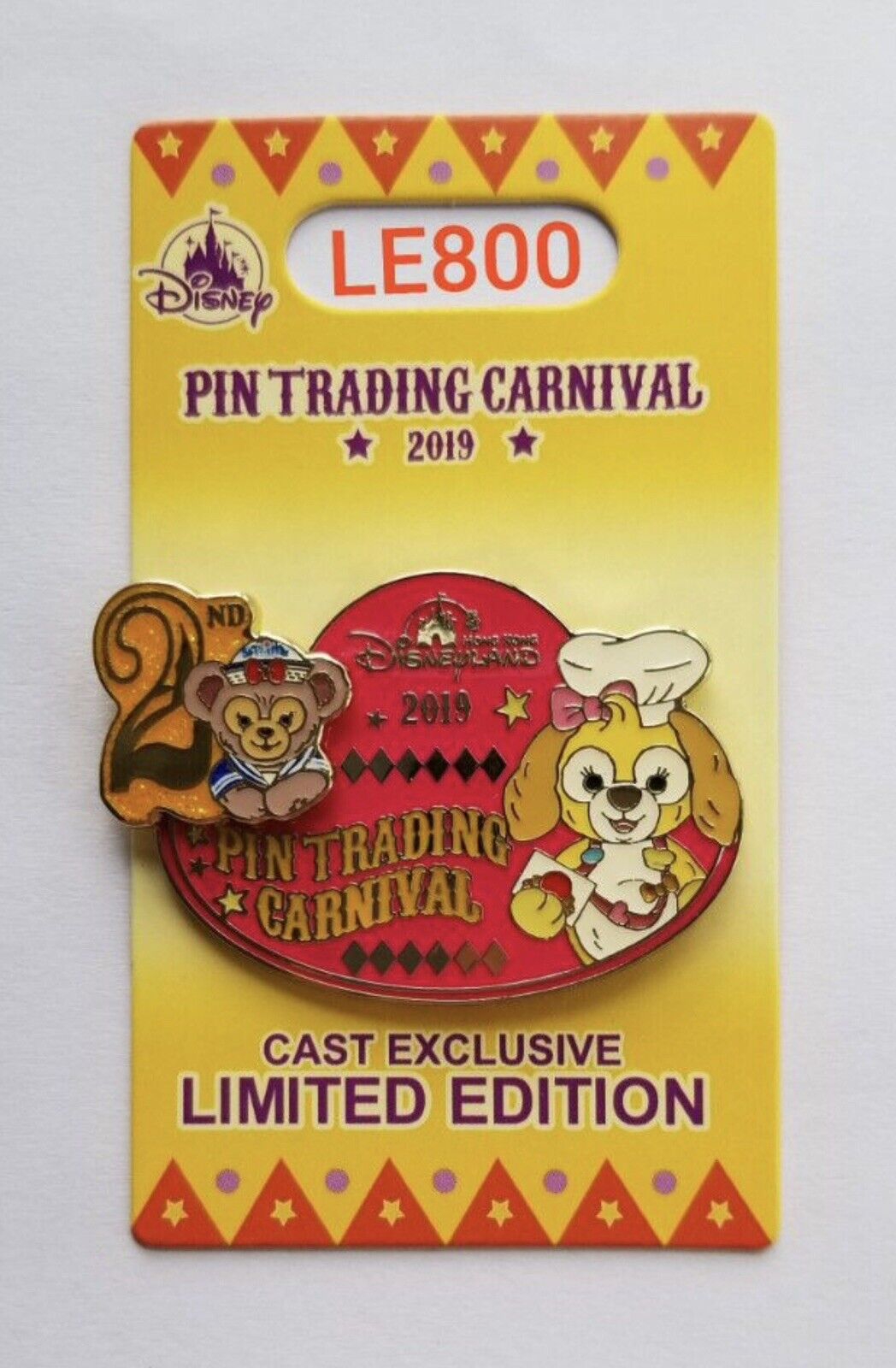 Disney HKDL Pin Trading Carnival 2019 Cookie Ann Duffy LE 800 Cast Exclusive New
