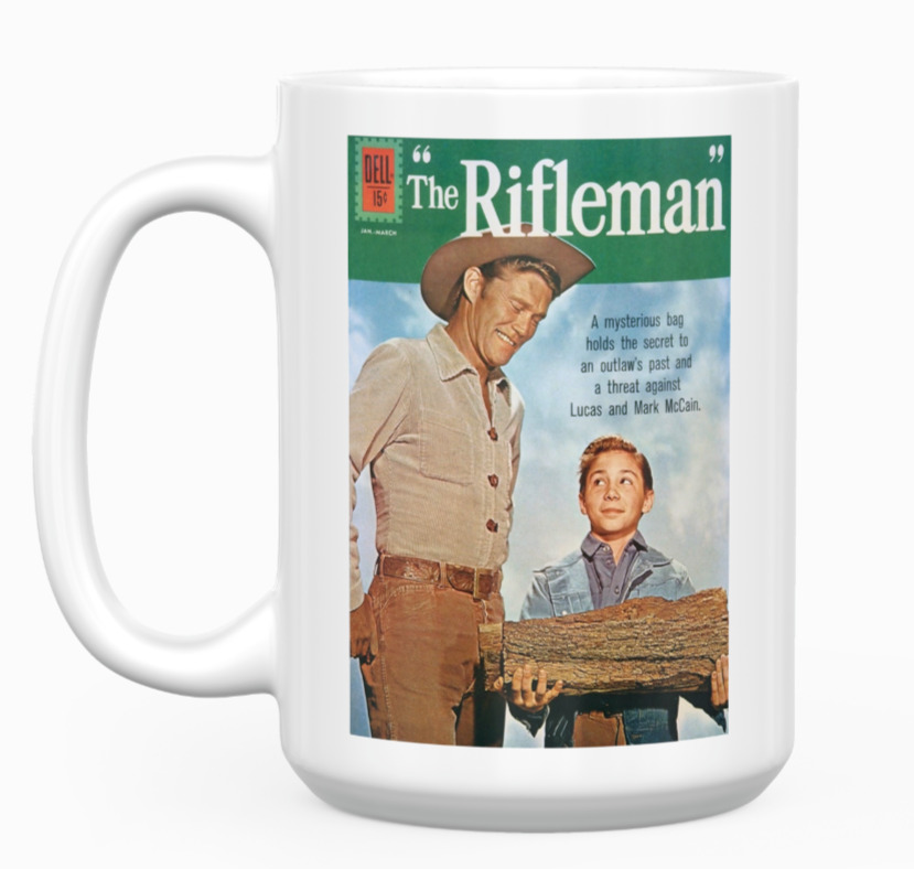 The Rifleman Jan/Mar BIG WOOD Innuendo Comic Book Cover LARGE 15 Oz Ceramic Mug