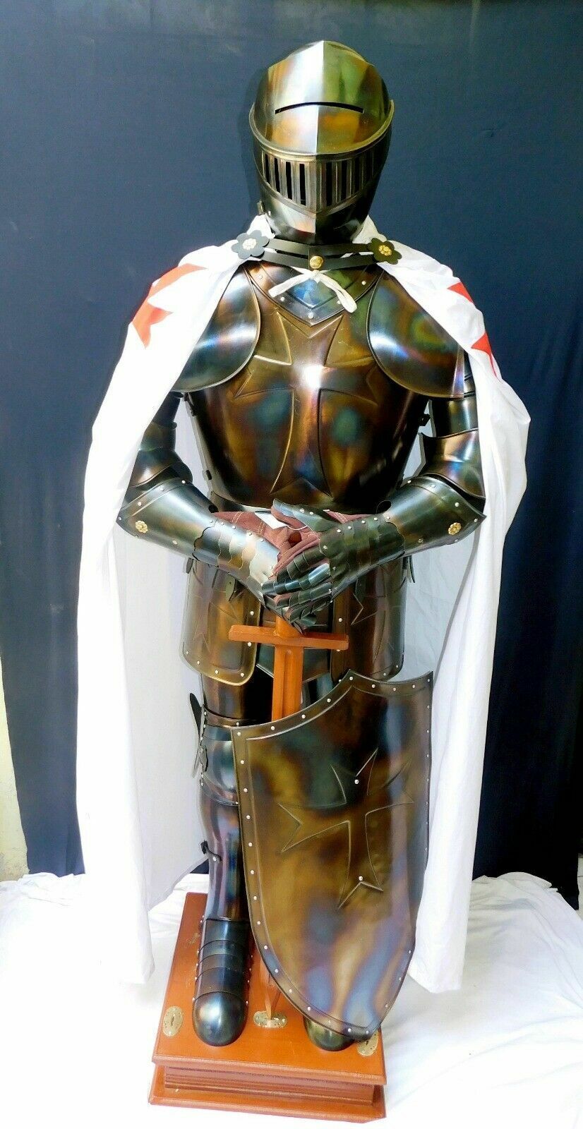 Christmas Medieval Knight Wearable Suit Of Armor Crusader Combat Full Body Armor