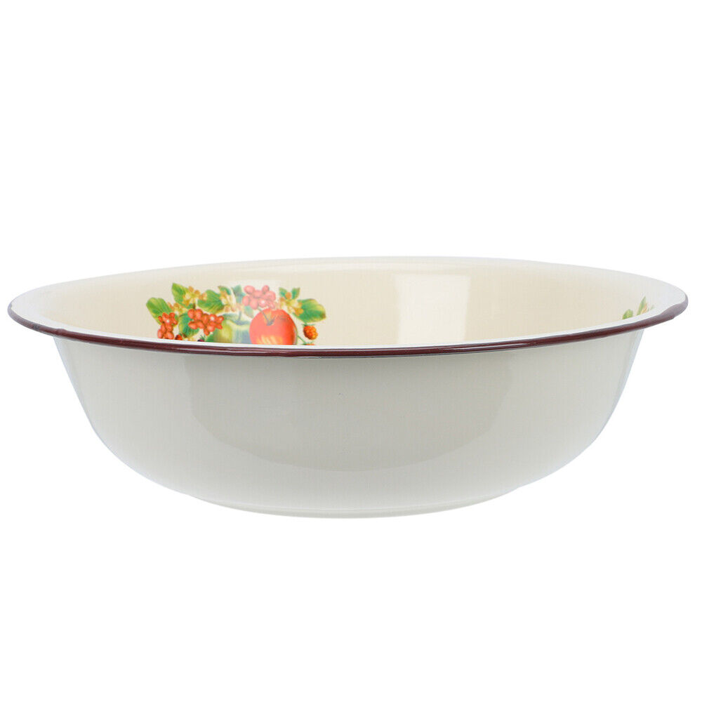 1PC enamel bowls vintage preparation bowl Vintage Mixing Bowls food serving