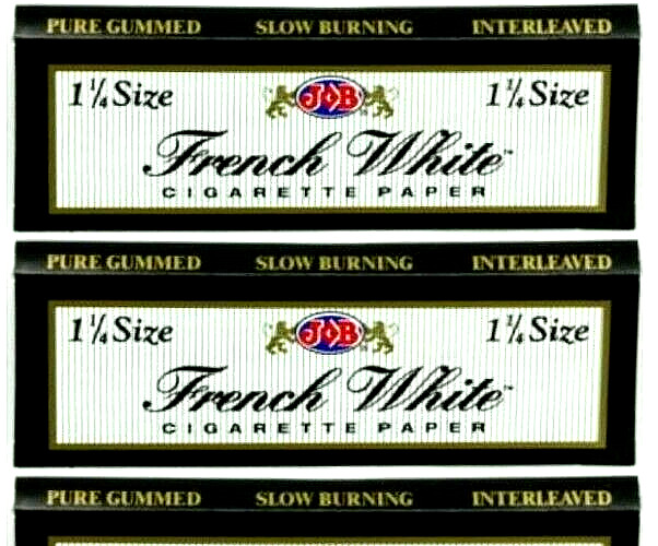 2x Job 1 1/4 Rolling Papers French White 2 PKS *Great Price* *FREE USA SHIPPING*