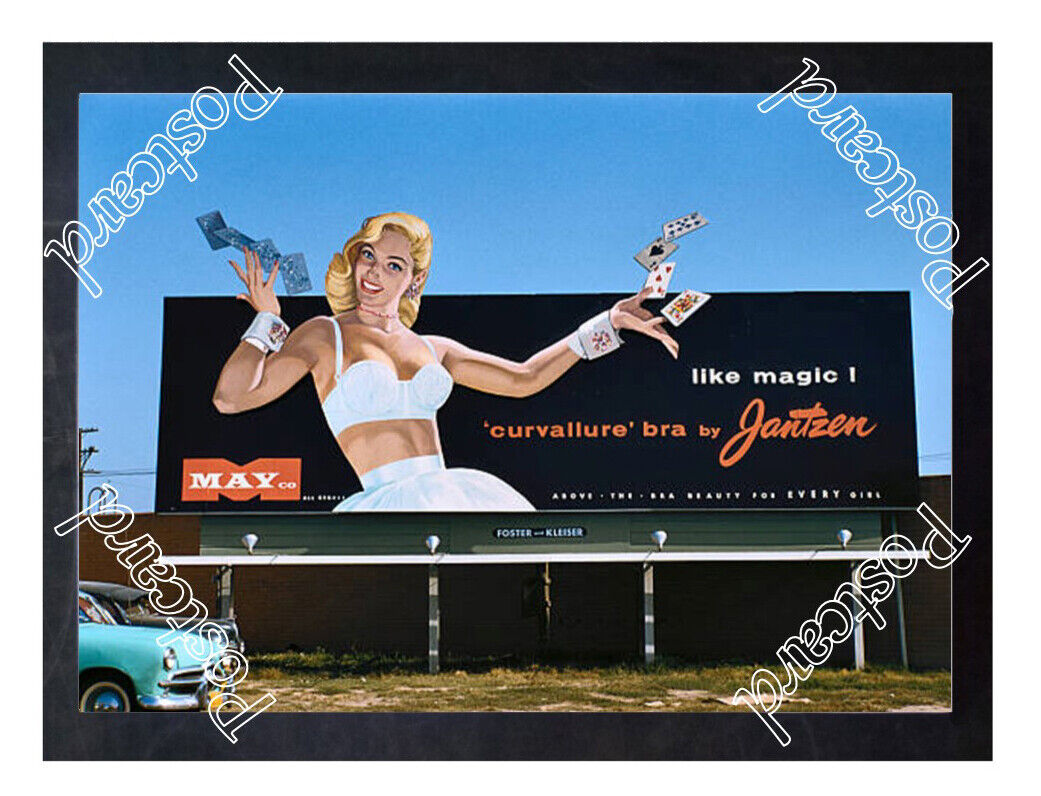 Historic Curvallure bra by Jantzen 1956 Advertising Postcard