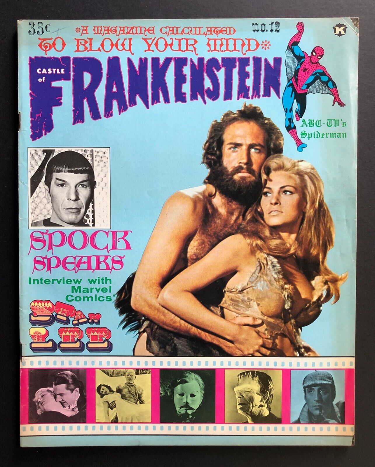 Castle of Frankenstein Magazine 12 1968 FN– Leonard Nimoy Stan Lee Marvel Comics
