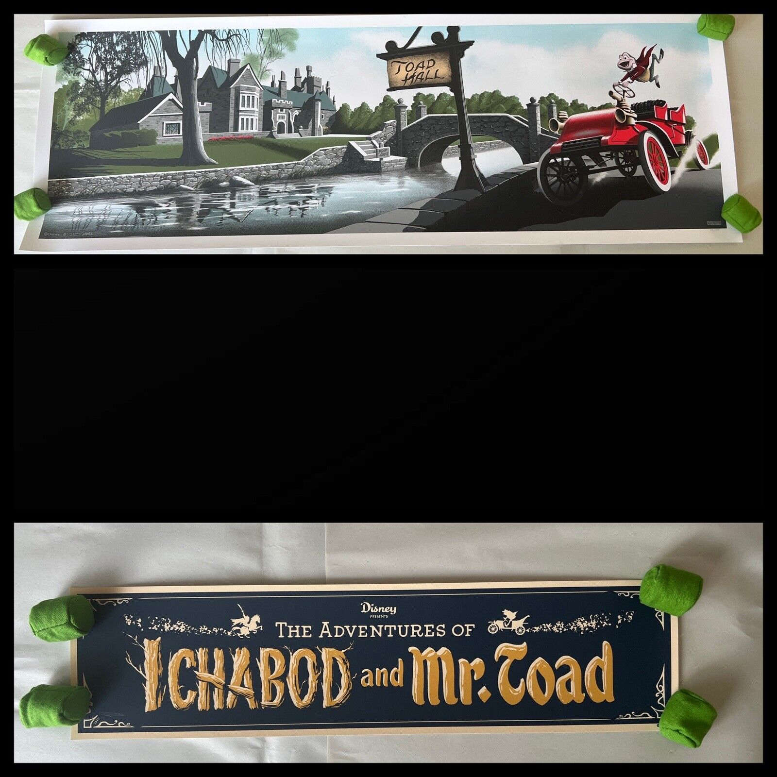 Disney JC Richard Wind In The Willows Mr. Toad Print + Title Card LE 150 Mondo