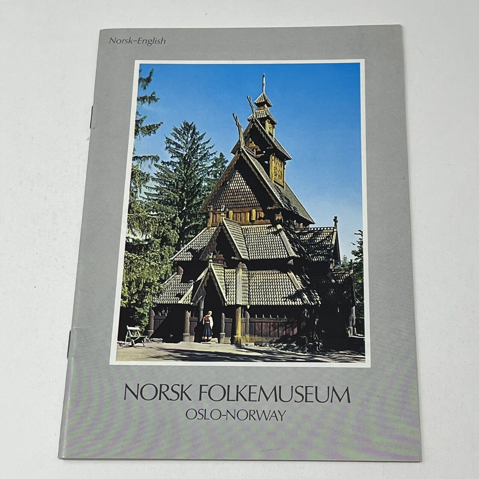 Norsk Folkemuseum Oslo Norway Brochure Sightseeing Guide Map Tourist Booklet