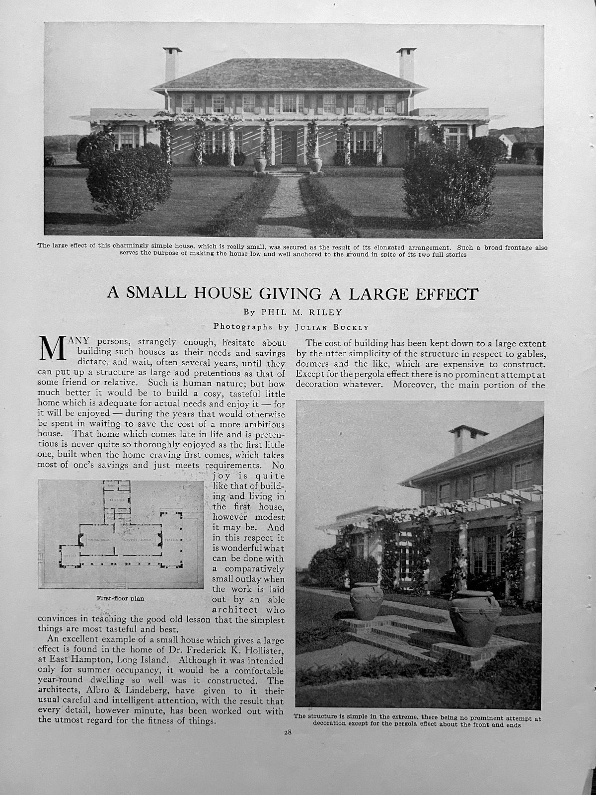 Dr. Frederick Hollister Home 1911, East Hampton, NY, Albro & Lindeberg, Archits