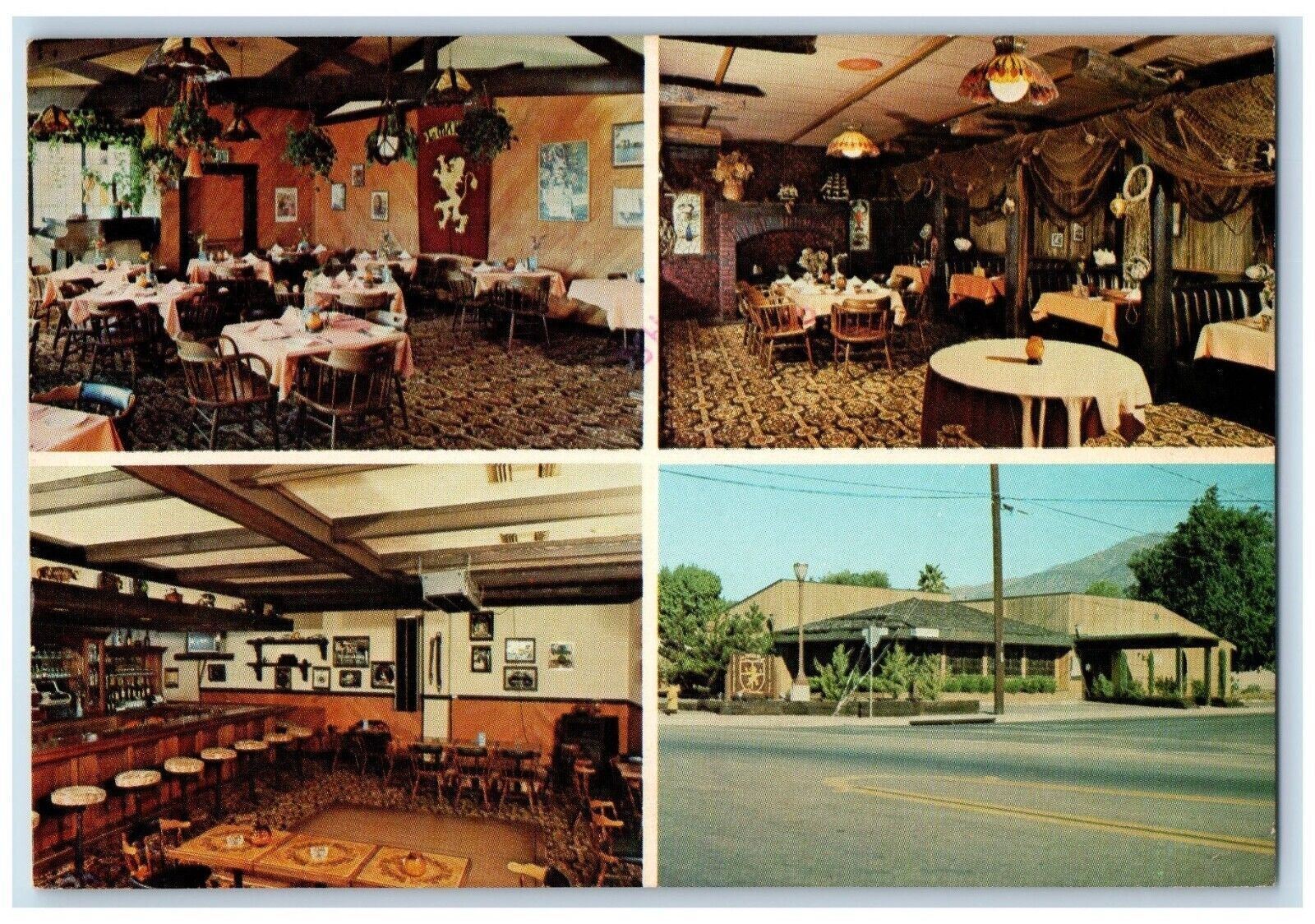 1981 La Maison Restaurant Ojai Santa Barbara California CA Multiview Postcard