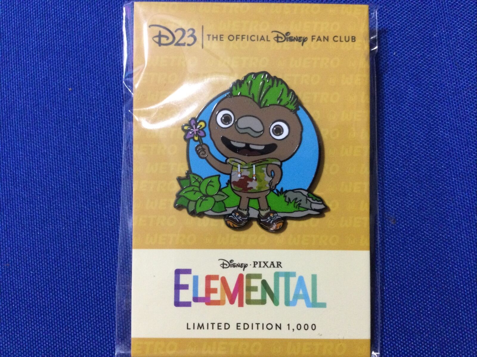 Disney Pin - D23 Exclusive - Elemental - Clod - Pixar - Unopened 2023 LE