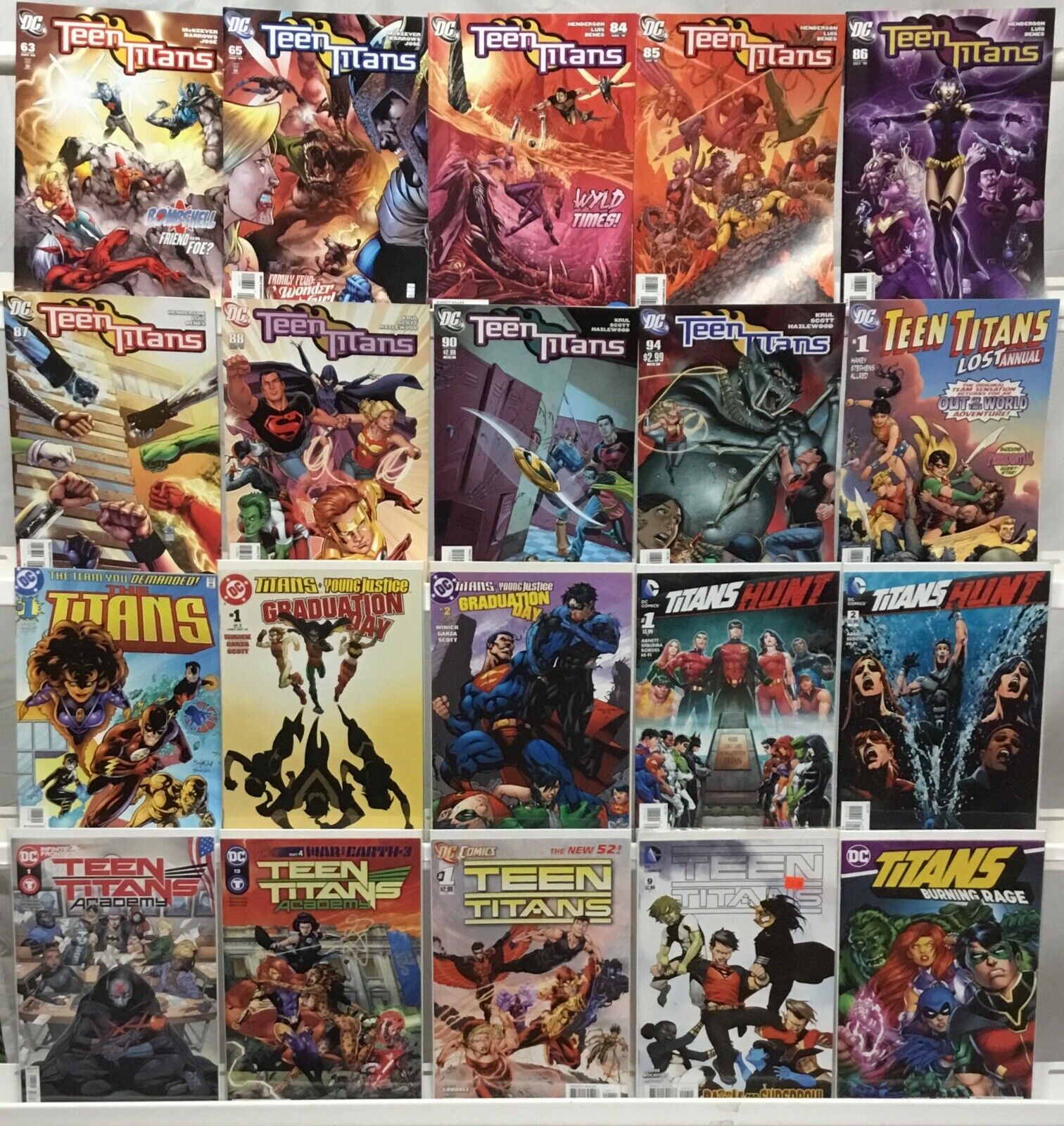 DC Comics Titans / Teen Titans Comic Book Lot of 20 Issues