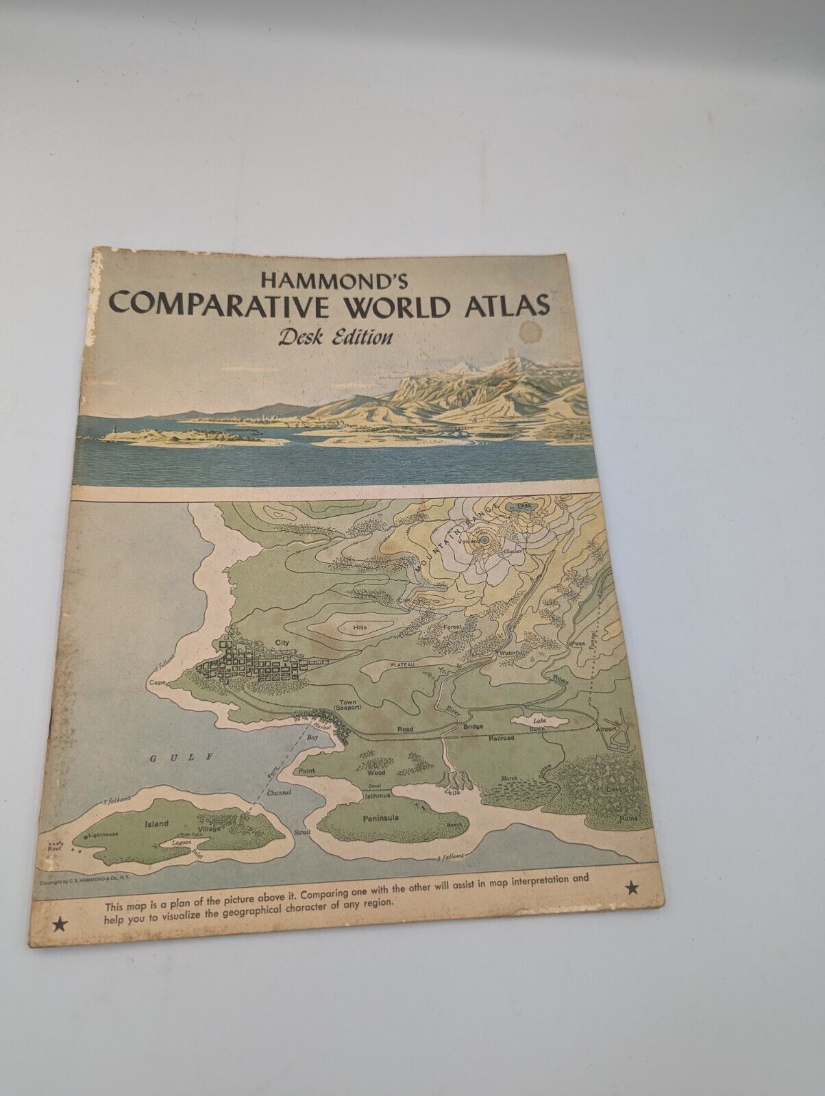 Hammond's Comparative World Atlas Desk Edition 1946 Vintage
