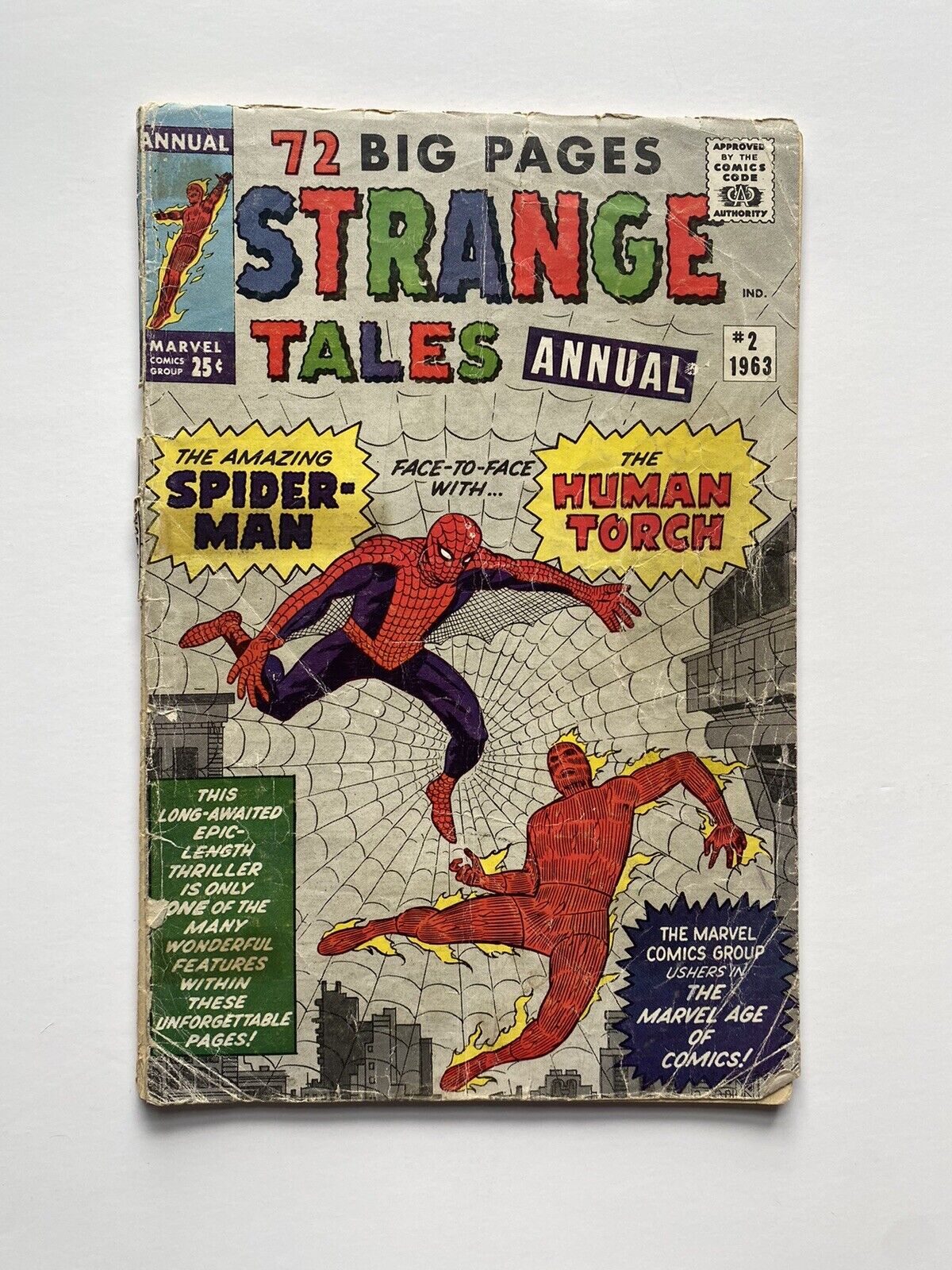 Strange Tales Annual #2 Early Spiderman, Detached Cover, No Back Cover or Page 1