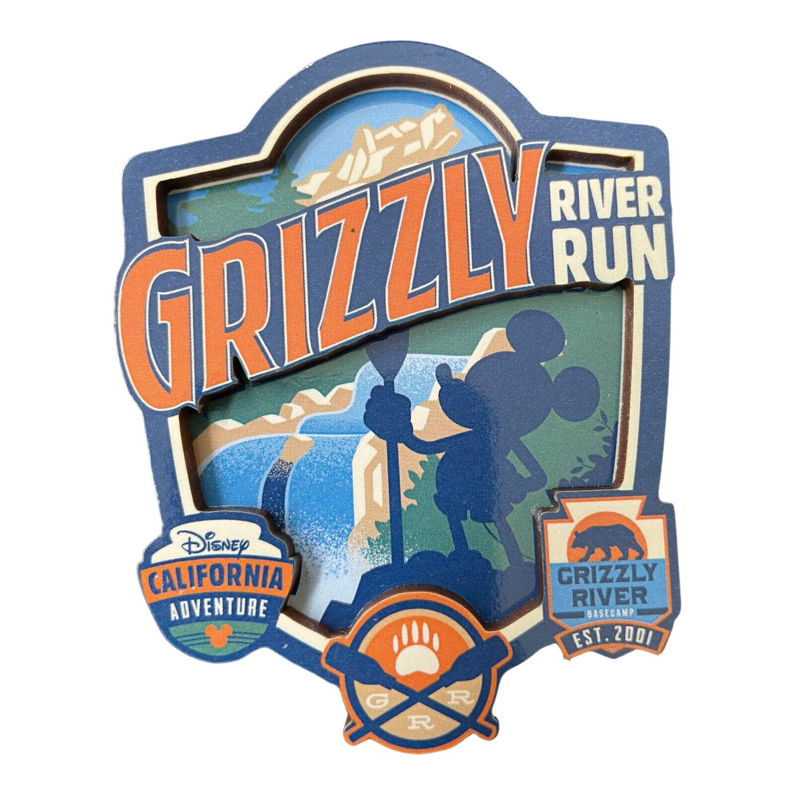 RARE Disney's California Adventure Grizzly Peak River Run Souvenir Magnet