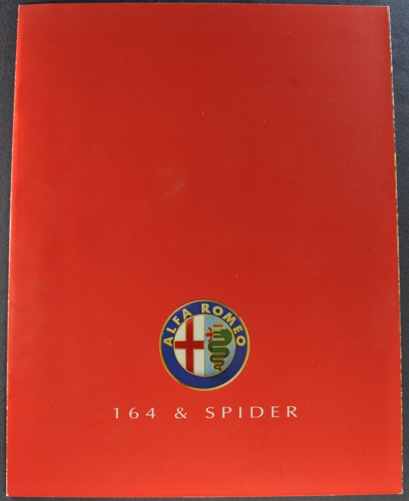 1992 Alfa Romeo Spider Veloce & 164 Brochure 164L 164S Excellent Original 92