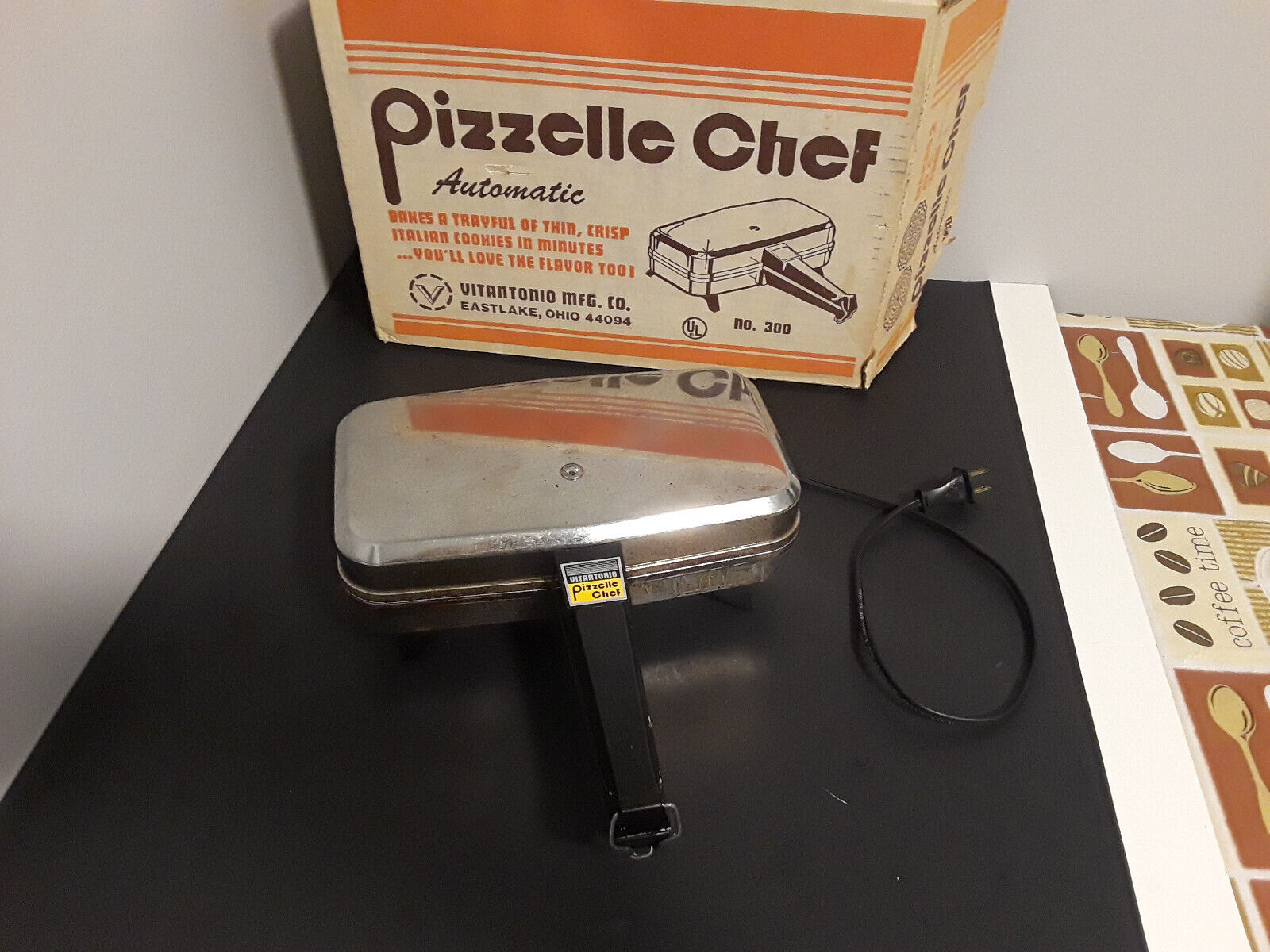 Vintage Vitantonio Pizzelle Chef Italian Cookie Maker 300~tested & works