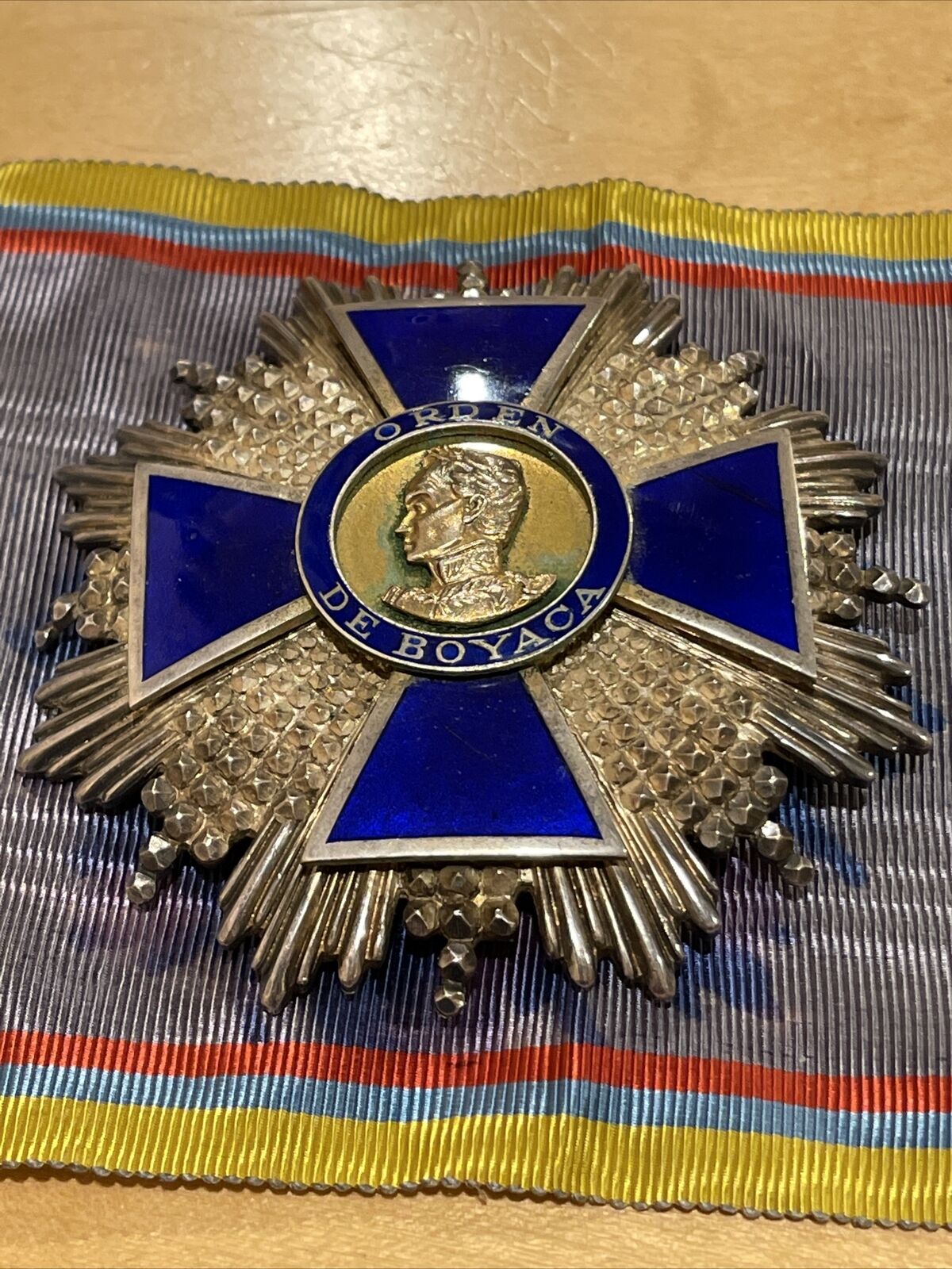 Colombia,Republic,Order Of Boyaca,Grand Cross Star By Fisch,Bogota 76mm