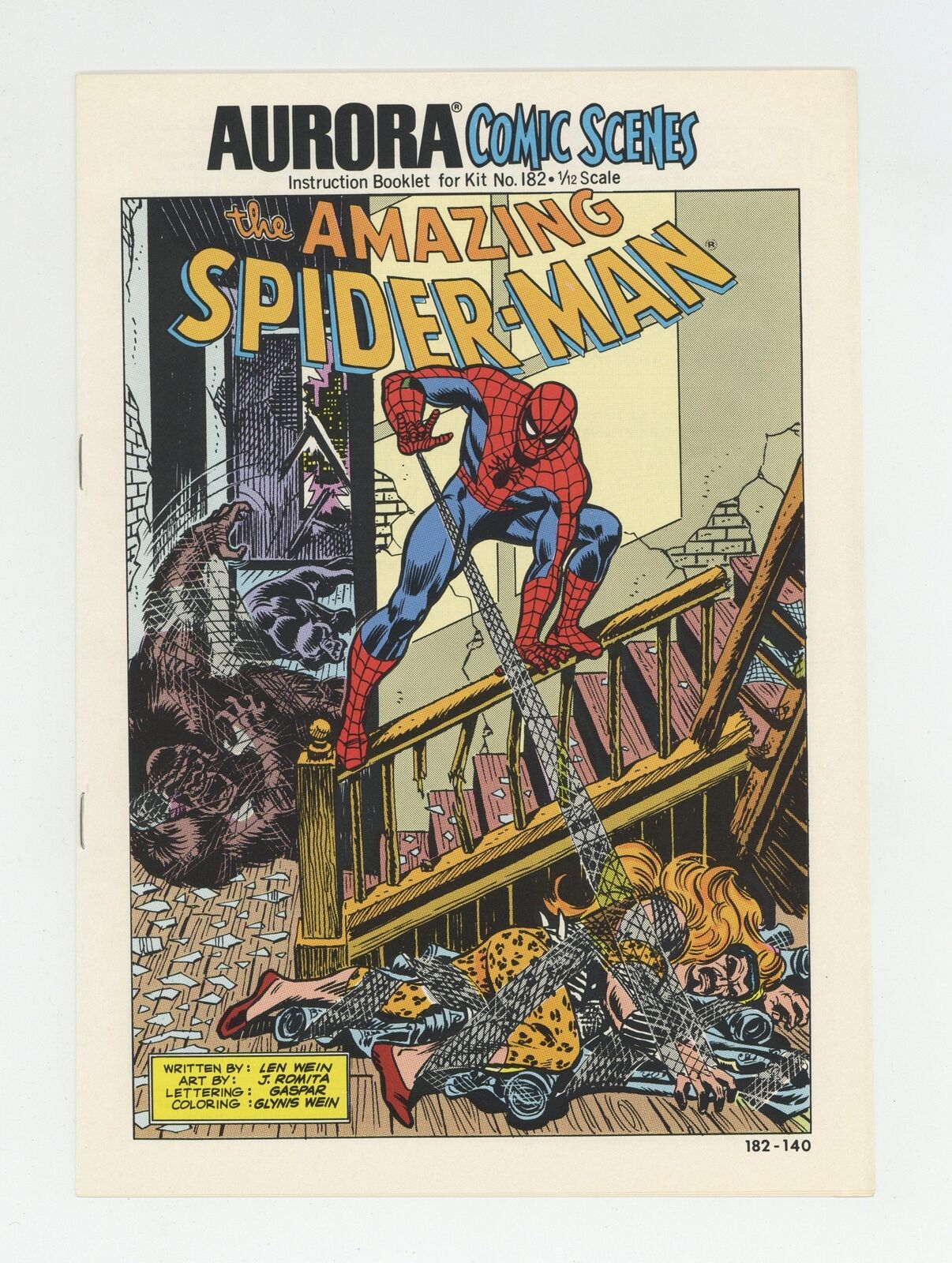 Aurora Comic Scenes Amazing Spider-Man #182 VF+ 8.5 1974