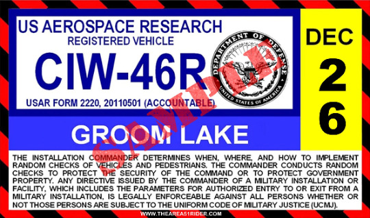 NEW AREA 51/GROOM LAKE STICKER
