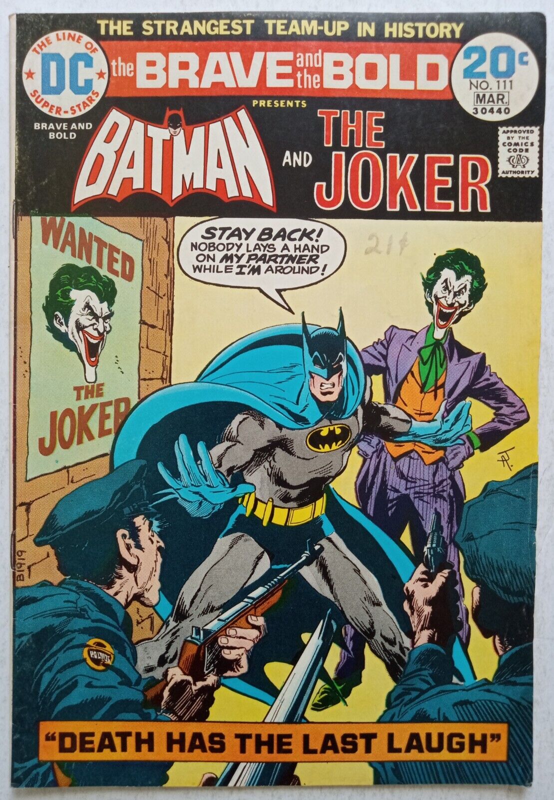 DC The Brave And The Bold #111 Bronze Age 1974 Comic Book Batman Joker