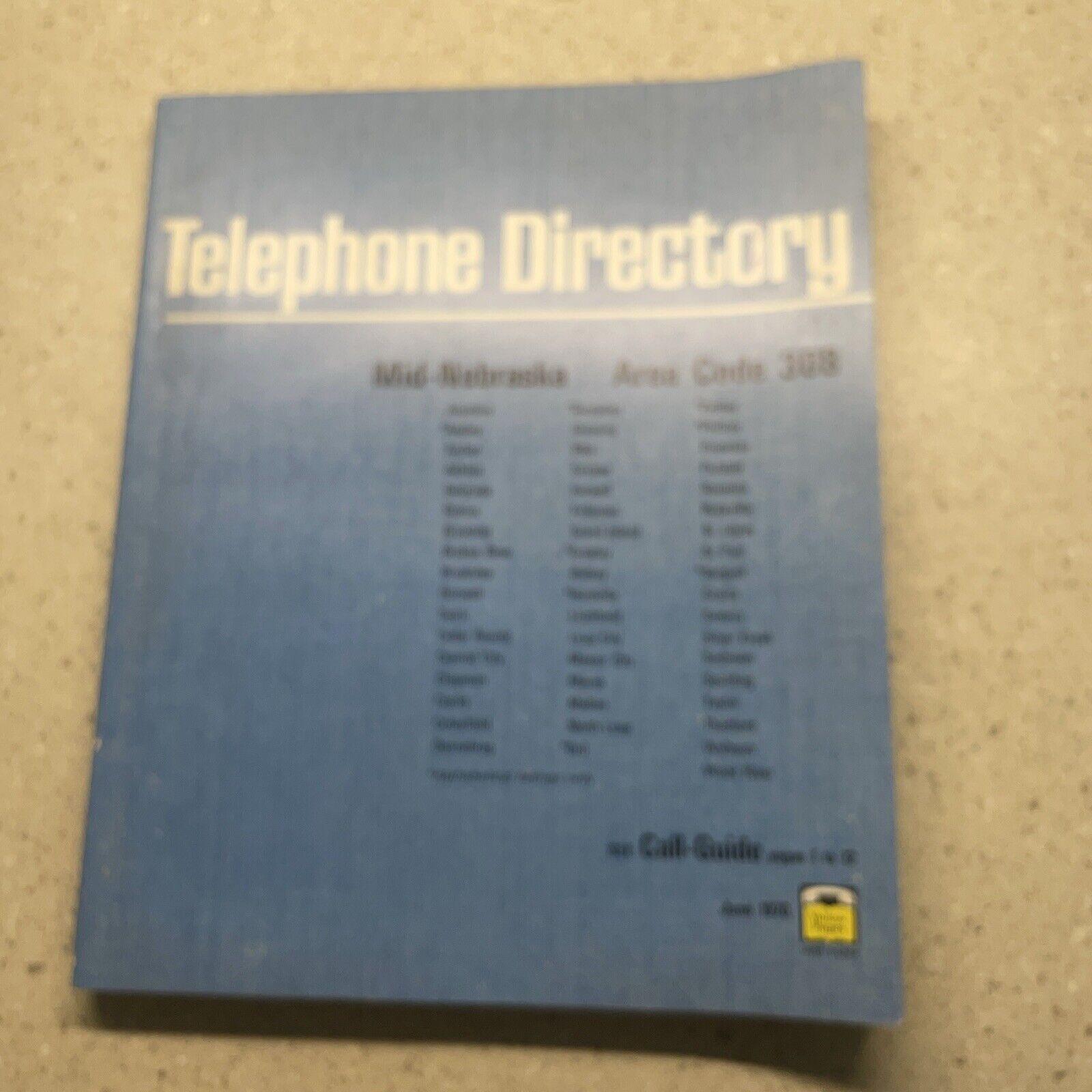 Vintage 1970 Mid-Nebraska Telephone Directory - Yellow Pages