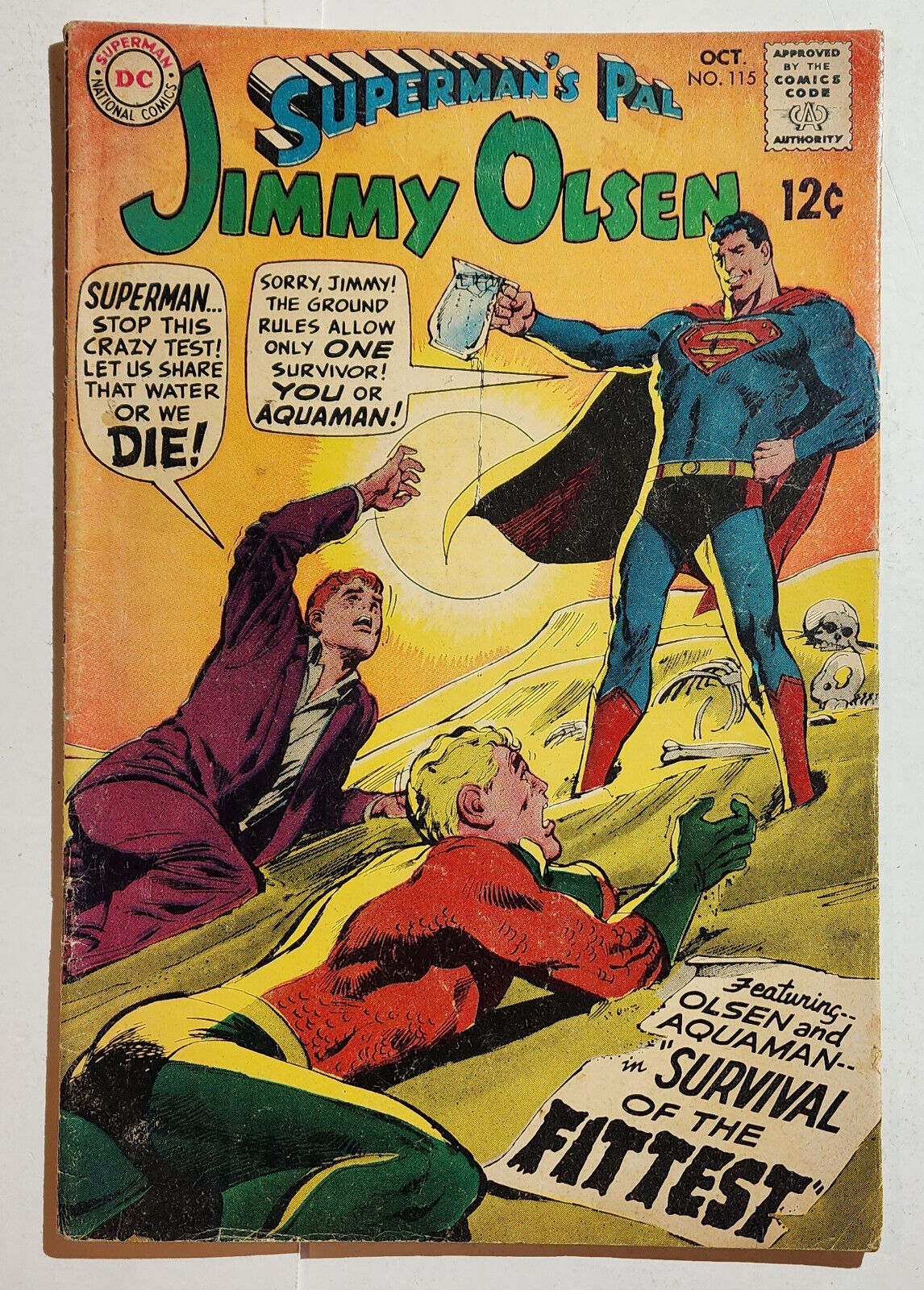 Superman\'s Pal JIMMY OLSEN 115, Aquaman,  CLASSIC NEAL ADAMS Cover