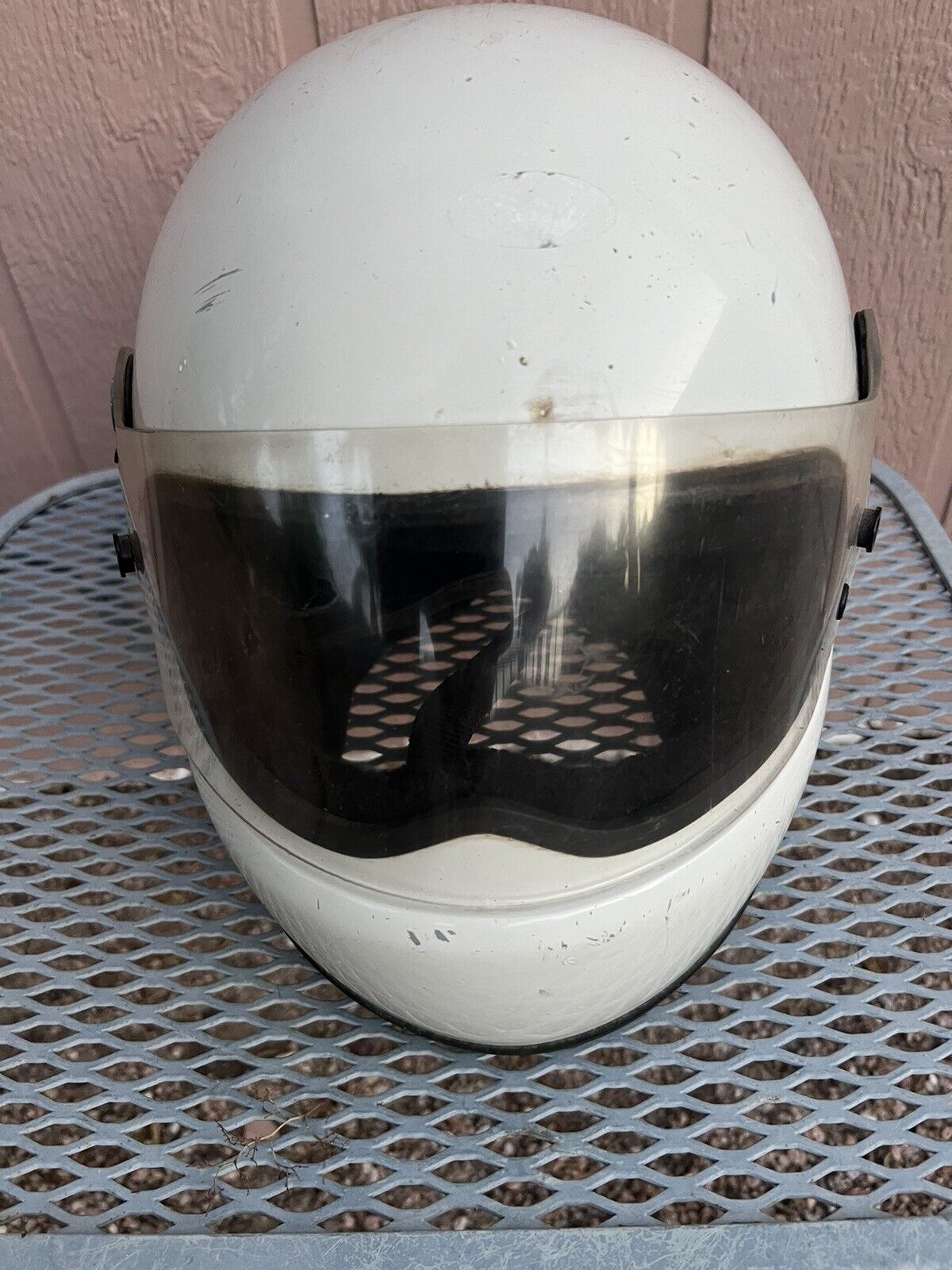 Vintage BELL STAR 9/81 -Restoration/ Parts Helmet / Weathered Interior Dried Sz?
