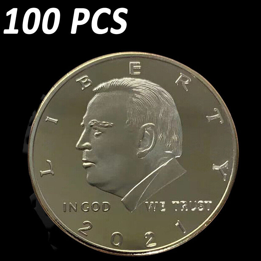 100PCS Joe Biden Challenge Souvenir Gold 2021 1Pc Gift Coin President