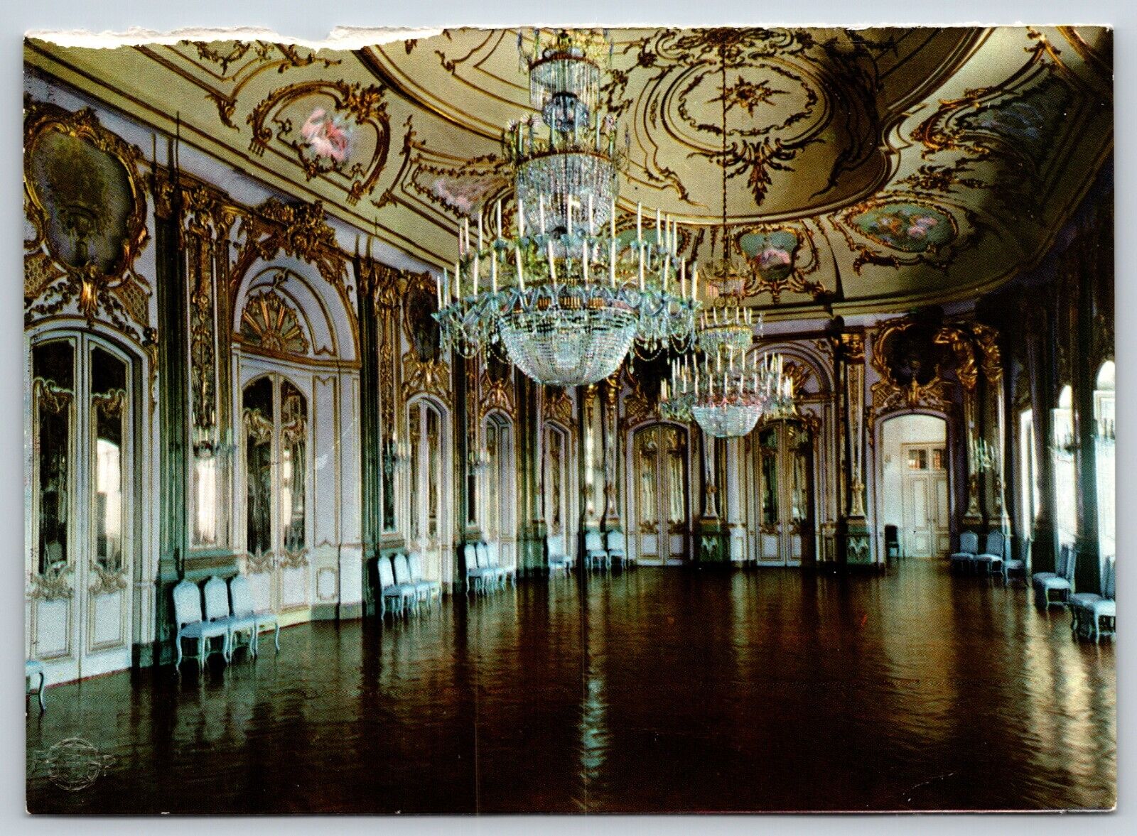 Postcard Portugal Throne Hall D6