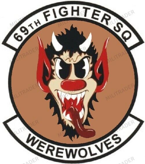 USAF 69th Fighter Squadron Self-adhesive Vinyl Decal