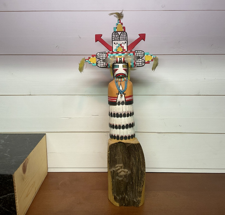 Native American - Zuni -  Kachina Doll - Cloud Maiden - Signed - 19' Tall 