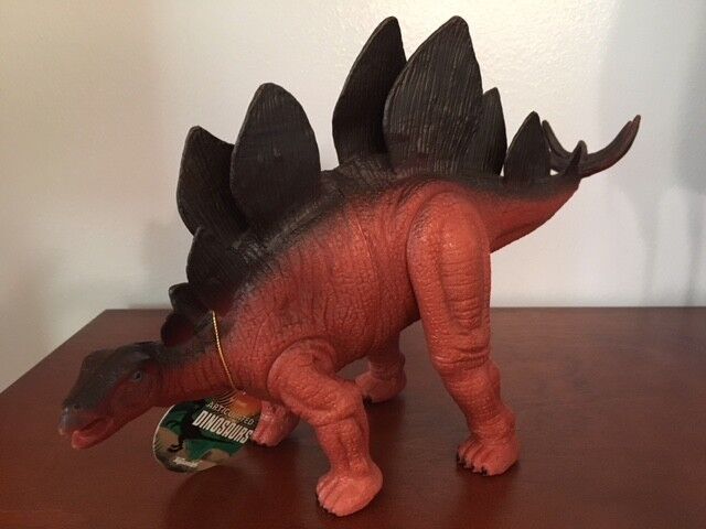 Toysmith Articulated Stegosaurus Dinosaur Figure - Brand New