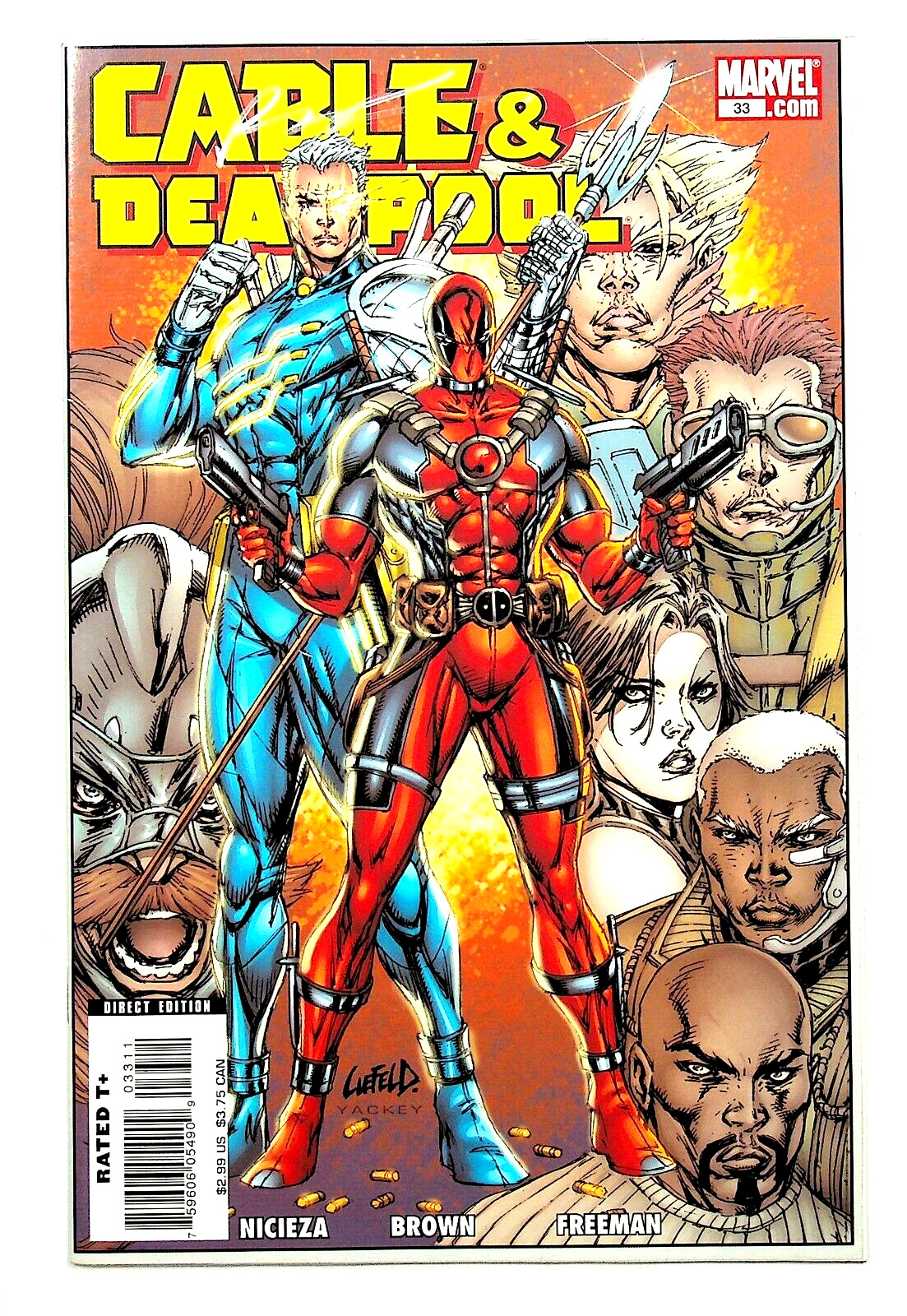 Cable Deadpool #33 Signed by Rob Liefeld Marvel Comics