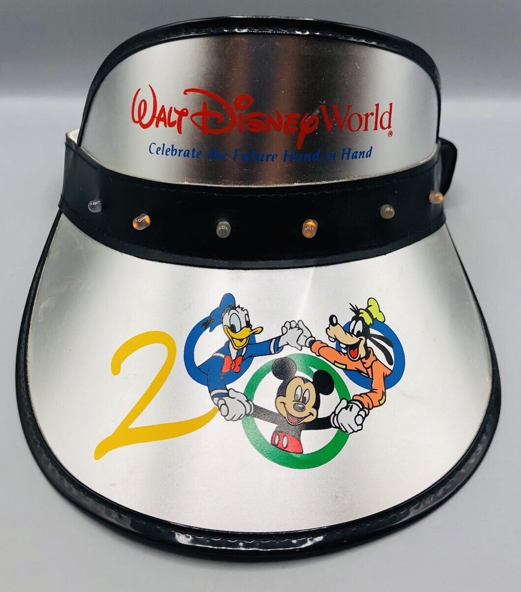Vintage Walt Disney World Visor 2000 Millennium Light Up