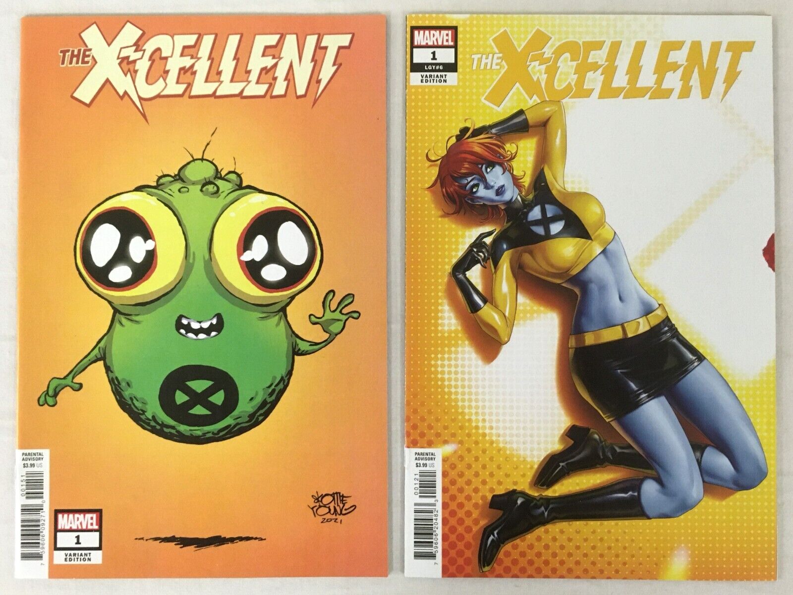 Marvel Comics THE X-CELLENT #1 Variant 2 Comic lot Skottie Young NM-/NM