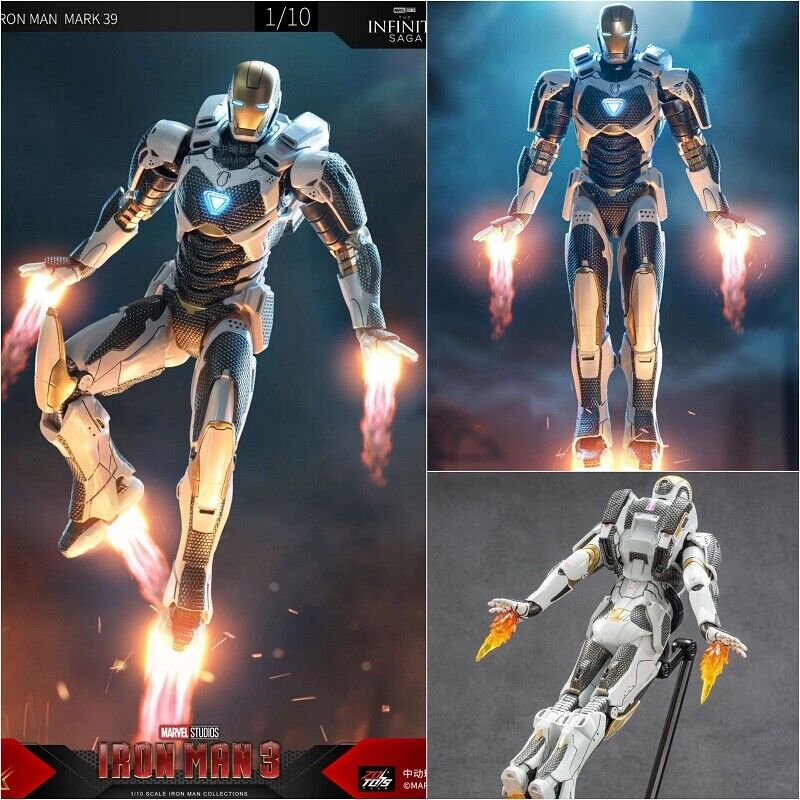 ZD Marvel Toy Iron Man MK39 Mark39 Gemini Action Figure Collection Xmas Gift 7in