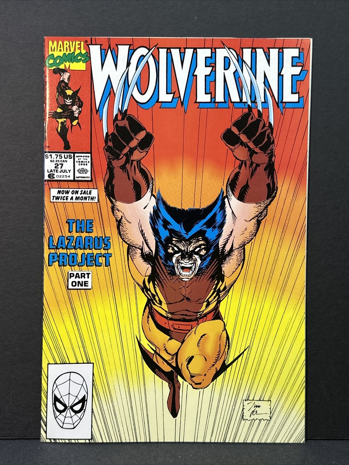 WOLVERINE #27 ICONIC JIM LEE COVER MARVEL 1990 NM 9.4