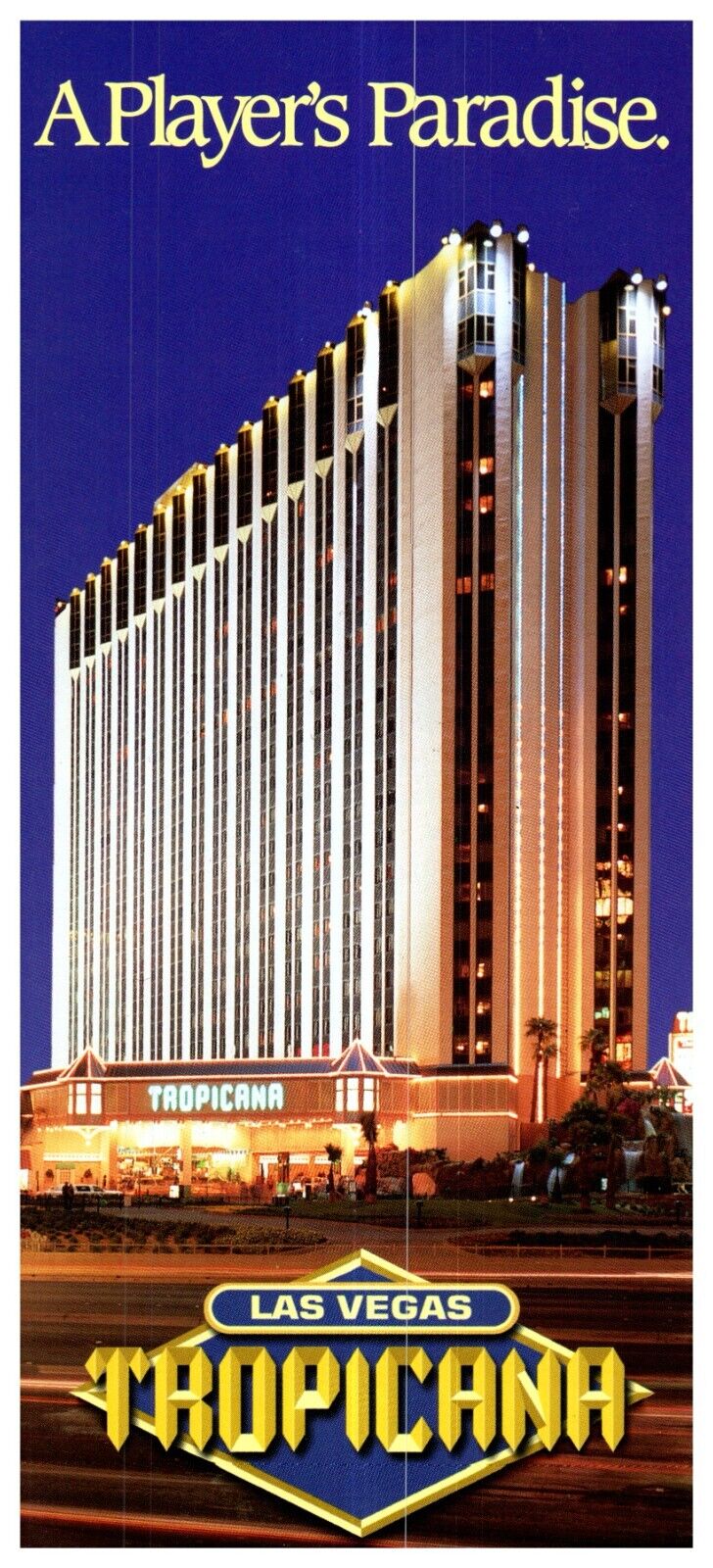 Vintage Tropicana Las Vegas Casino Nevada Hotel Brochure 90s