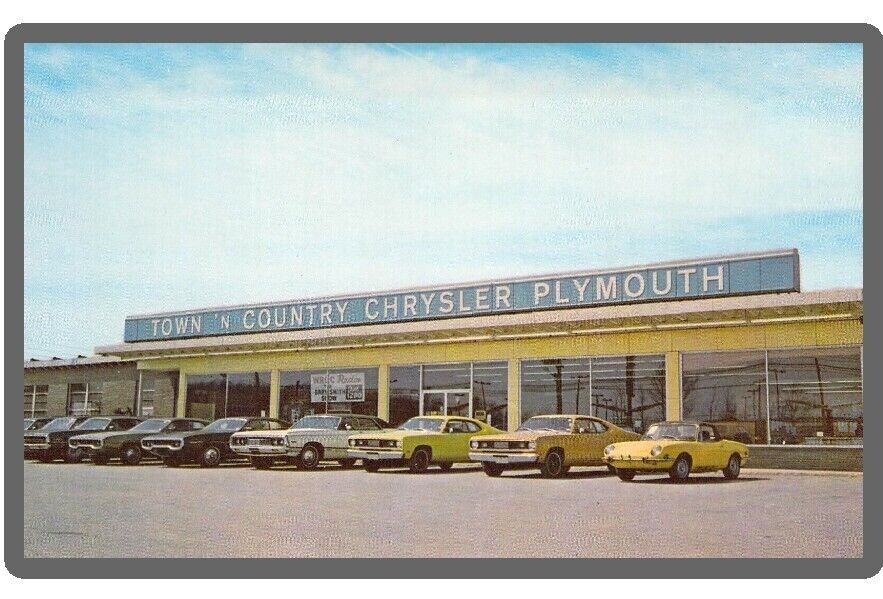 Rochester  NY Town N Country Chrysler Plymouth Dealership 1971 Fridge Magnet