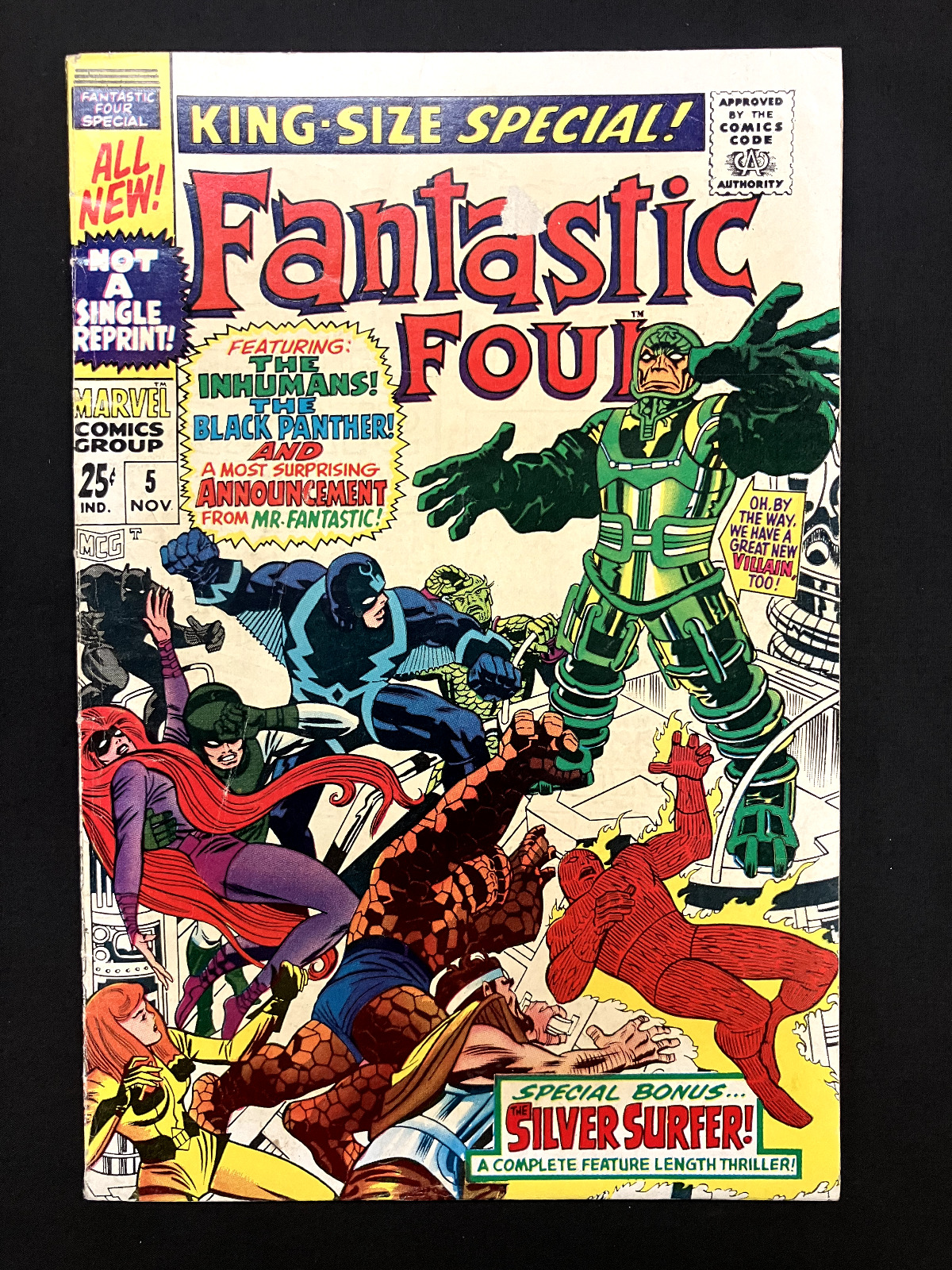 Fantastic Four Annual #5 (1st Series) Marvel Nov 1967 1st Appear Psycho-Man