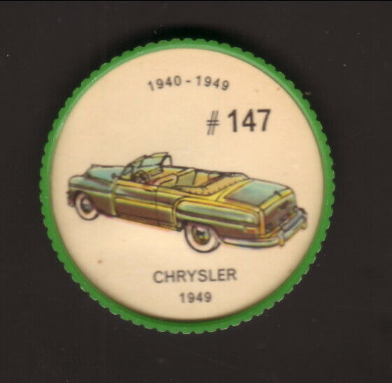 Jello/Hostess--1962 Canadian Famous Cars Coin--1949 Chrysler
